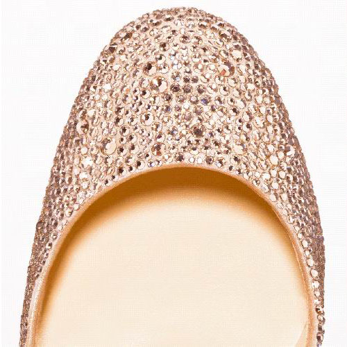 Christian Louboutin Fifi Strass 100mm Special Occasion Light Peach